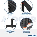 2,20 Meter ALDORR Professional - Telescopic folding ladder