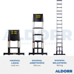 Teleskopstege 4,40 meter - ALDORR Professional