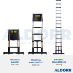 Teleskopstege 4,80 meter - ALDORR Professional