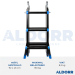 Multistege 4x3 steg 2,80 meter - ALDORR Professional