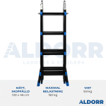 Multistege 4x4 steg 3,40 meter - ALDORR Professional