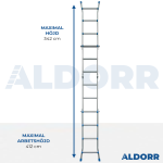 Multistege 4x4 steg 3,40 meter - ALDORR Home