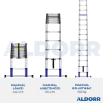 Teleskopstege 4,40 meter - ALDORR Home