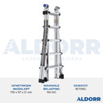 Multistege 4x5 steg 5,70 meter – ALDORR Professional