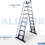 Teleskopisk vikstege 3,10 meter - ALDORR Professional