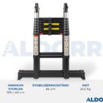 Teleskopisk vikstege 3,10 meter - ALDORR Professional